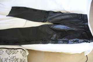 Pantalón Biker Last Rebels Cuero Negro