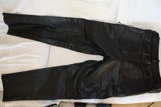 Pantalón Biker Last Rebels Cuero Negro