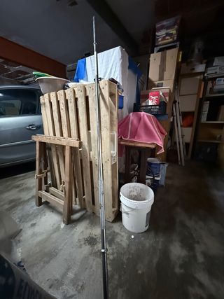 Barra y discos de pesas para fitness