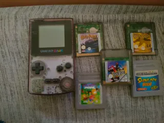 Game Boy Color Transparente + 5 Juegos