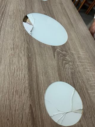 Mesa de salón elevable madera y cristal