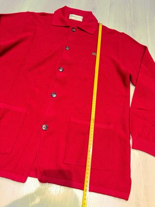 Chaqueta Burberry Vintage roja burdeos con botones