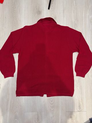 Chaqueta Burberry Vintage roja burdeos con botones