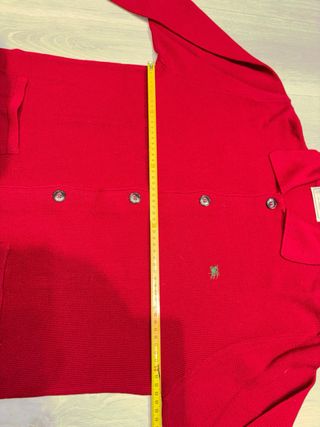 Chaqueta Burberry Vintage roja burdeos con botones