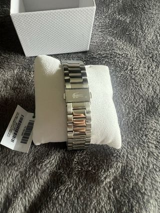 Reloj Lacoste Azul y Plateado Nuevo