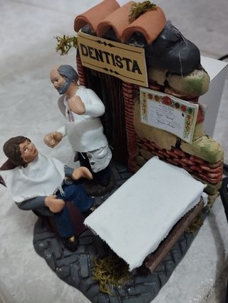 Presepe movimento pastore dentista