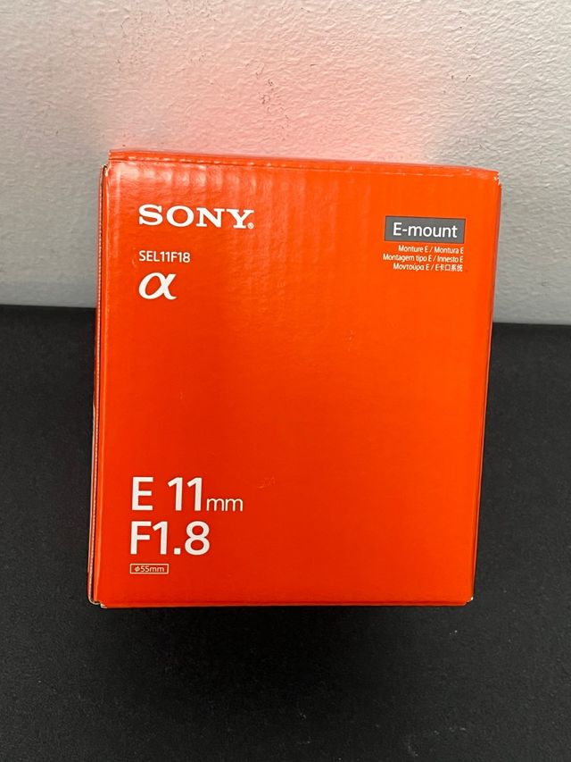 Objetivo Sony SEL11F18 11mm F1.8 E-mount