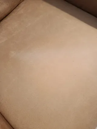 Butaca reclinable beige tela