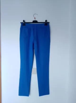 Leggings blu con strass donna