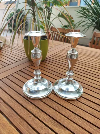Candelabri inglesi argentati