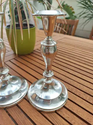 Candelabri inglesi argentati