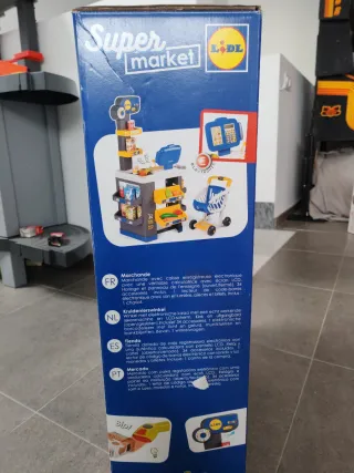 Supermercado Juguete Lidl con Carrito y Caja