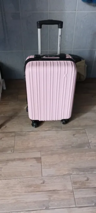 Maleta Cabina Rosa Claro 55x35x20 Nueva