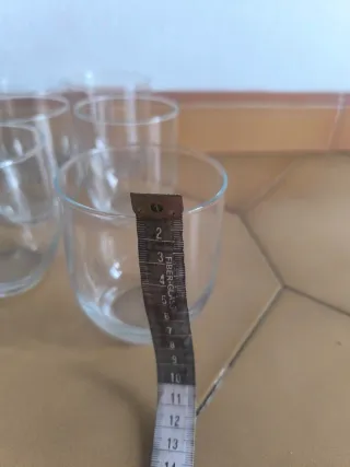 Vasos de cristal transparentes