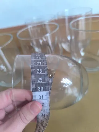 Vasos de cristal transparentes