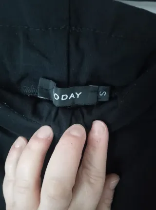 Leggins neri donna con dettaglio in vita tg S