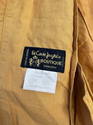 Chaqueta Harrington Burberry Mostaza Talla XL