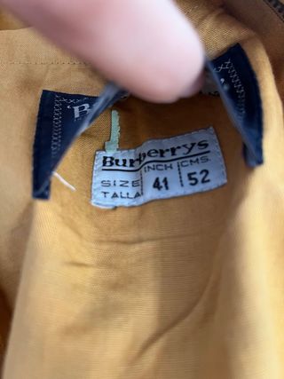 Chaqueta Harrington Burberry Mostaza Talla XL