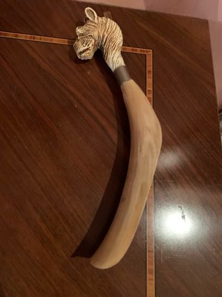 Calzante vintage con testa di zebra