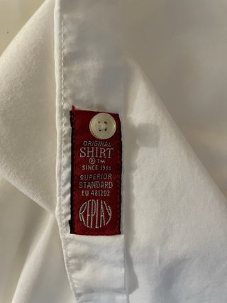 Camisa Replay Blanca Talla L