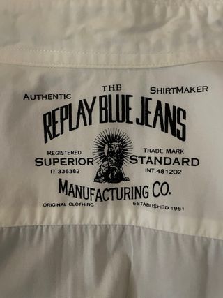 Camisa Replay Blanca Talla L