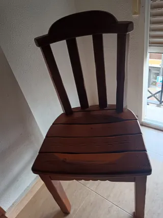 Conjunto de muebles de salón de madera rustica ,