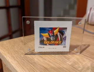 Francobollo Italia Goldrake Goldorak con cornice