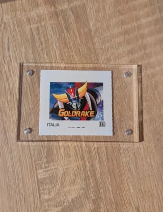 Francobollo Italia Goldrake Goldorak con cornice