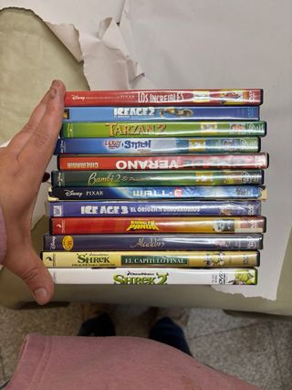 Lote DVDs Disney y Películas Infantiles