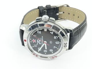Reloj Komandirskie Vostok Negro y Plateado