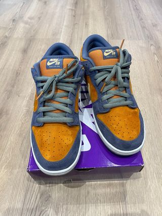 Nike SB Dunk Low Azul/Naranja Talla 45.5