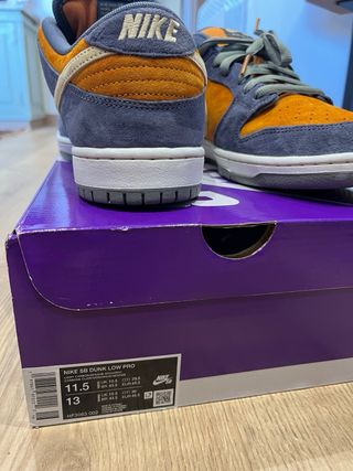 Nike SB Dunk Low Azul/Naranja Talla 45.5