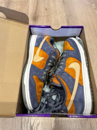 Nike SB Dunk Low Azul/Naranja Talla 45.5