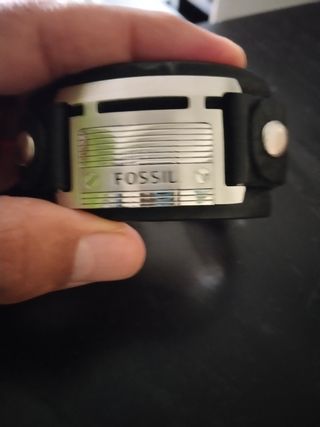 Pulsera Fossil Cuero y Metal