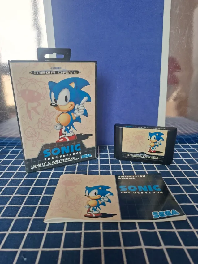 MEGADRIVE ORIGINAL SONIC 1 COMPLETO