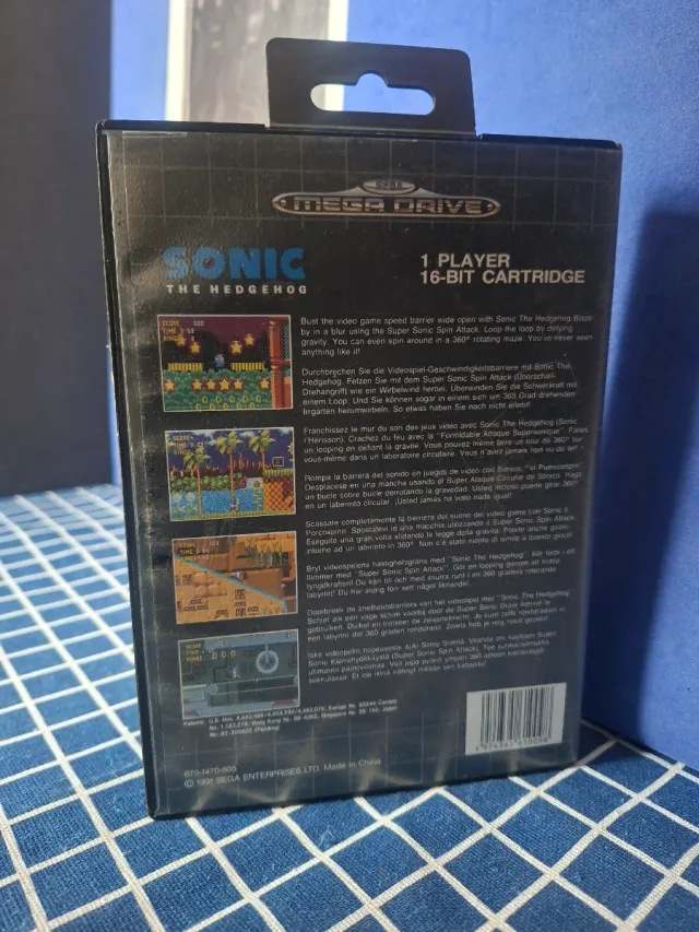 MEGADRIVE ORIGINAL SONIC 1 COMPLETO