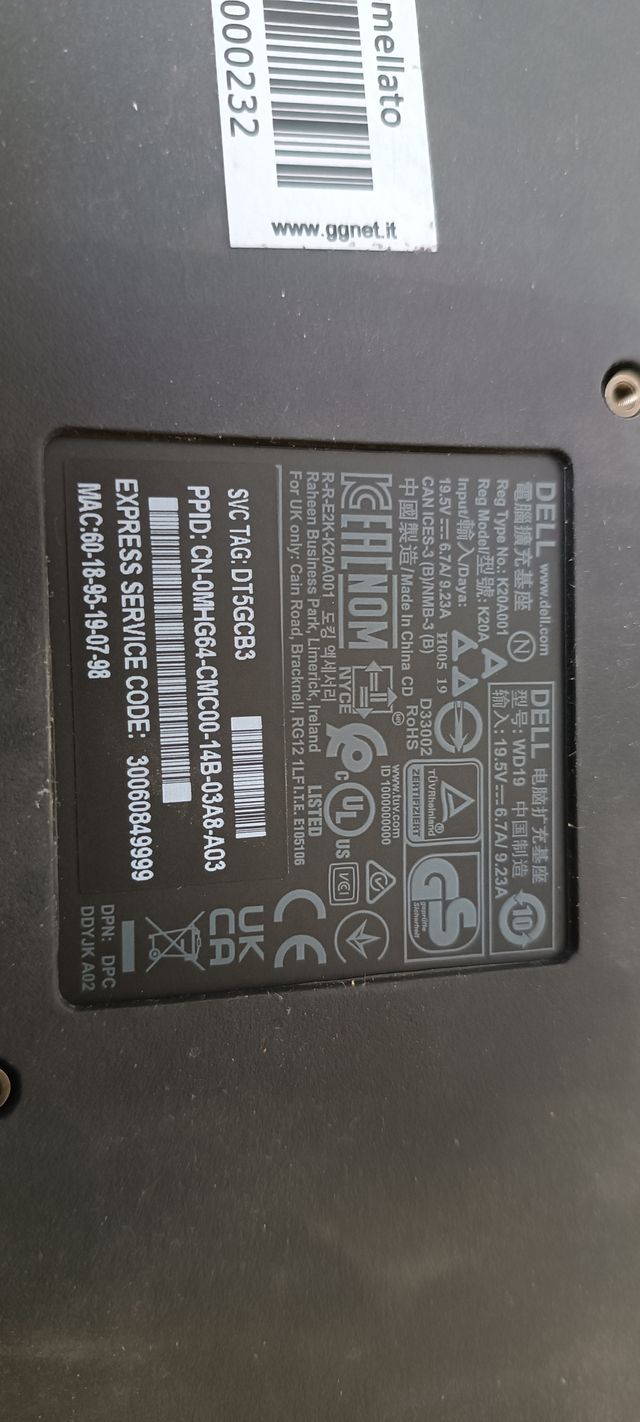 Dell WD19 130W USB-C Docking Station