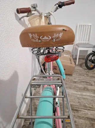 Bicicleta Mujer Rosa y Turquesa