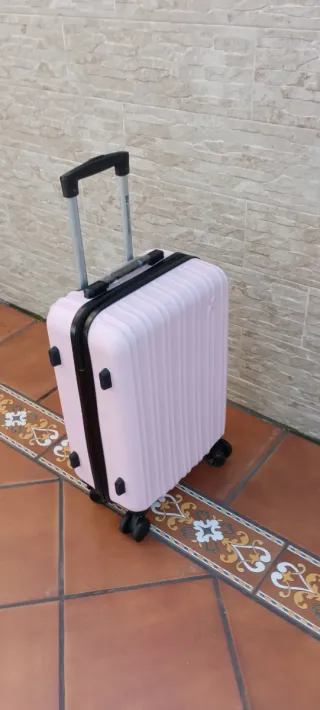 Maleta Cabina Rosa Claro 55x35x20 Nueva