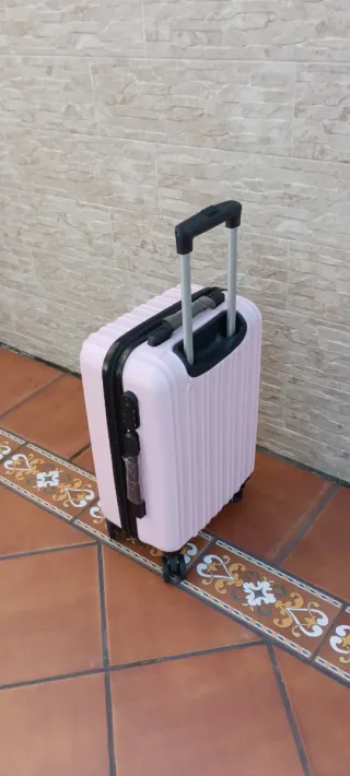 Maleta Cabina Rosa Claro 55x35x20 Nueva