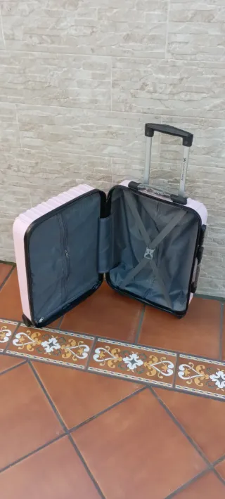 Maleta Cabina Rosa Claro 55x35x20 Nueva