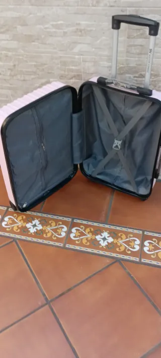 Maleta Cabina Rosa Claro 55x35x20 Nueva
