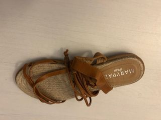 Sandalias Maripaz Piel Marrón Talla 37