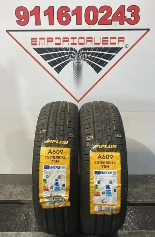 155 65 14 H APLUS RUEDA NUEVA YA MONTADA M+S