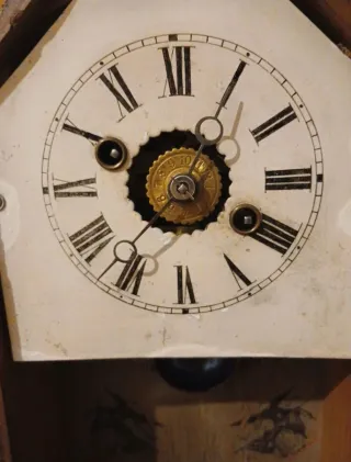 Orologio pendolo antico Junghans red star company