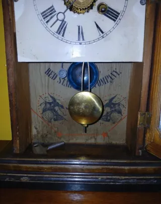 Orologio pendolo antico Junghans red star company