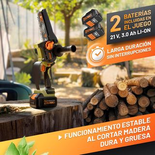 Mini Motosierra a Batería GRÜNTEK 21V