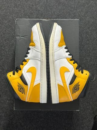Nike Jordan 1 Mid Giallo Bianco 42