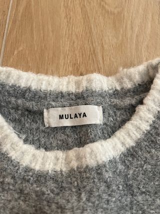 Chaleco de punto gris