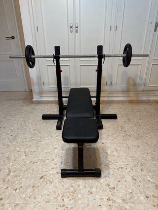 Banco Press Banca + Barra + Pesas